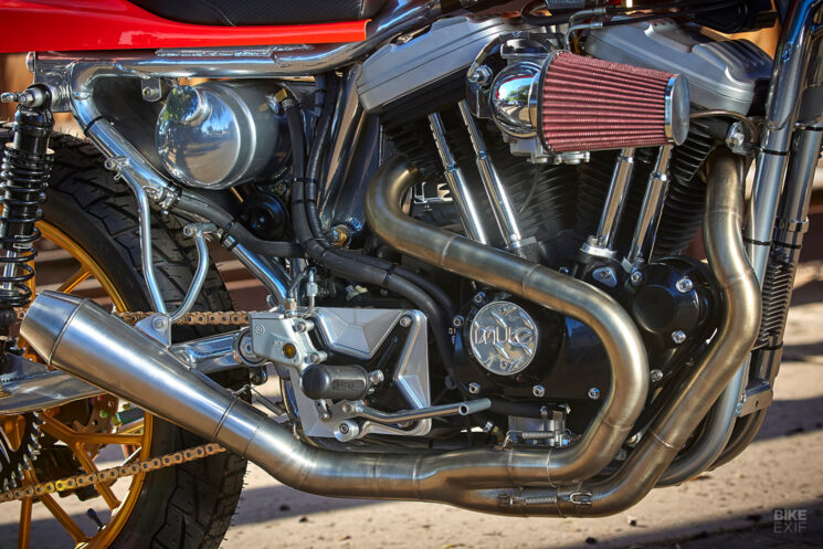 Pelacak jalanan Harley Sportster khusus oleh Mule Motorcycles
