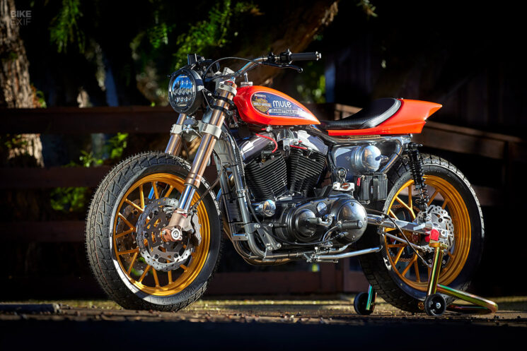 Pelacak jalanan Harley Sportster khusus oleh Mule Motorcycles