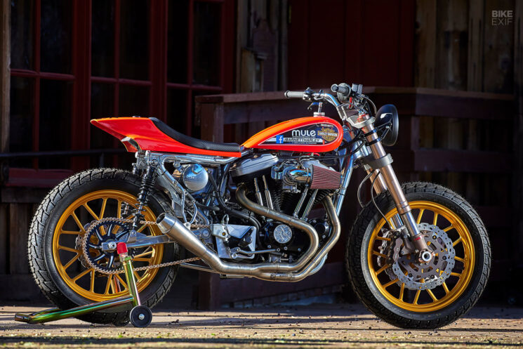 Pelacak jalanan Harley Sportster khusus oleh Mule Motorcycles