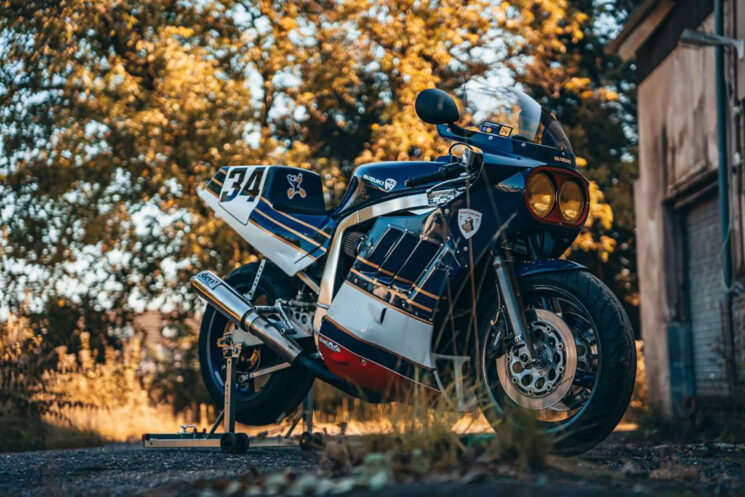 Sepeda track Suzuki GSX-R1100 kustom oleh Nigel's Creative Customs